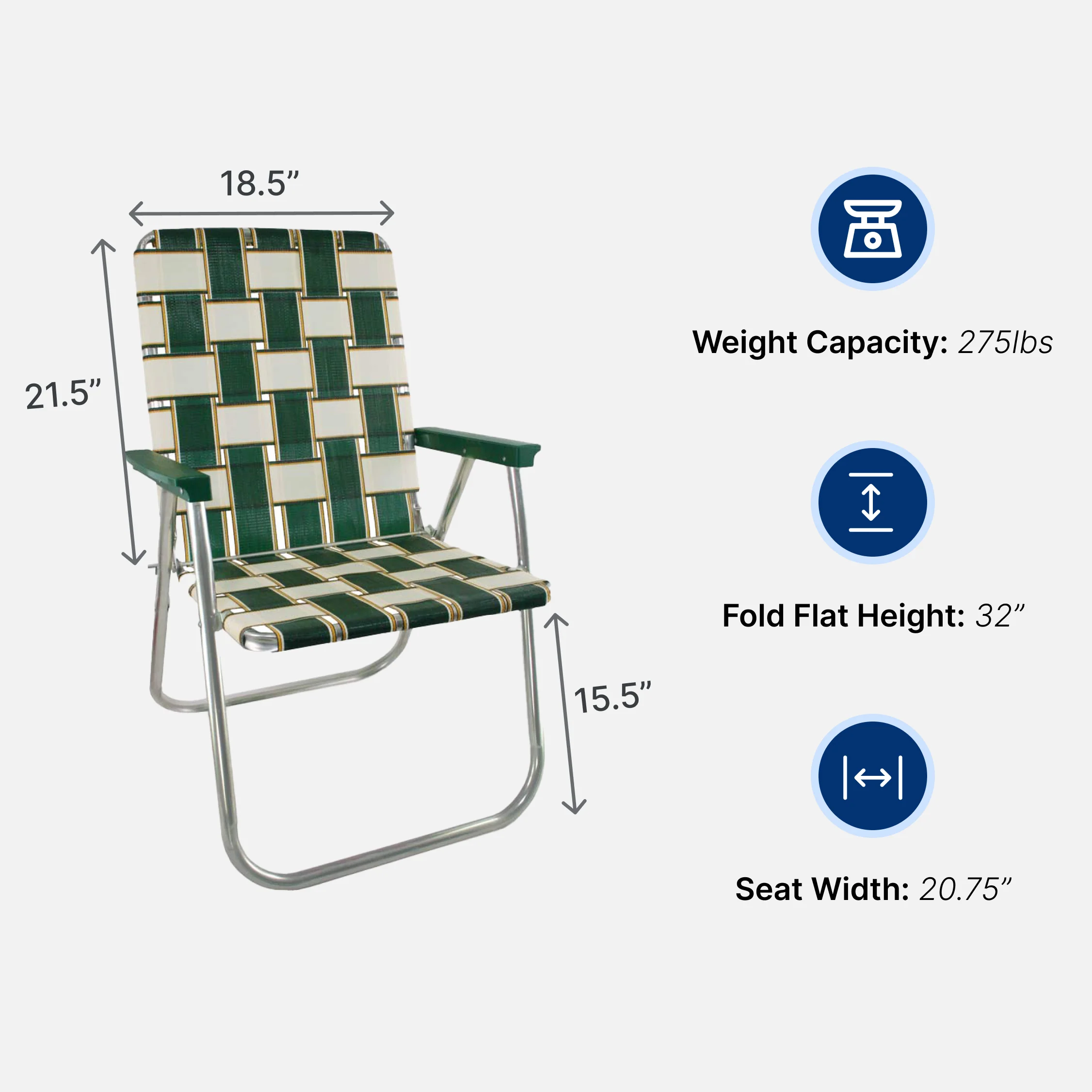 Charleston Magnum Lawn Chair - Image 5